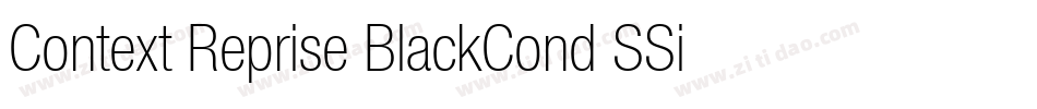 Context Reprise BlackCond SSi Bold字体转换